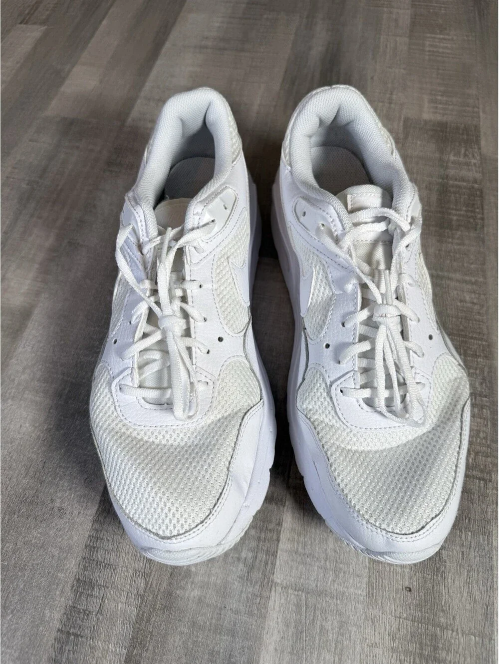 Nike Womens Air Max SC CW4554-101 White Low Top Lace-Up Tennis Shoes Size 11
